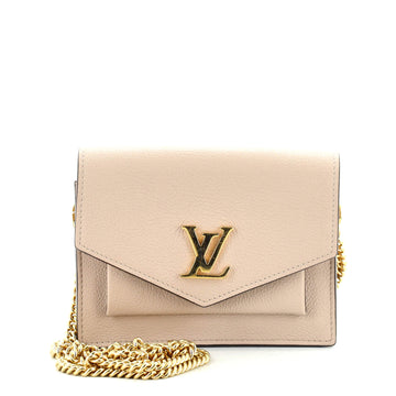 Louis Vuitton Mylockme Chain Pochette Leather Mini