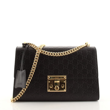 Gucci Padlock Shoulder Bag Guccissima Leather Medium