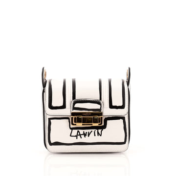 Lanvin Jiji Shoulder Bag Printed Leather Mini