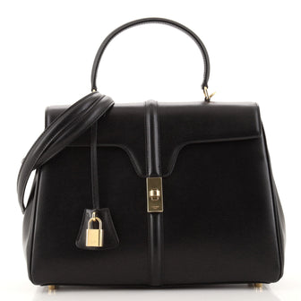 Celine 16 Top Handle Bag Smooth Calfskin Medium