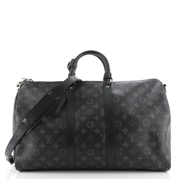 Louis Vuitton Keepall Bandouliere Bag Monogram Eclipse Canvas 45