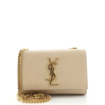 Saint Laurent Classic Monogram Crossbody Bag Grainy Leather Small