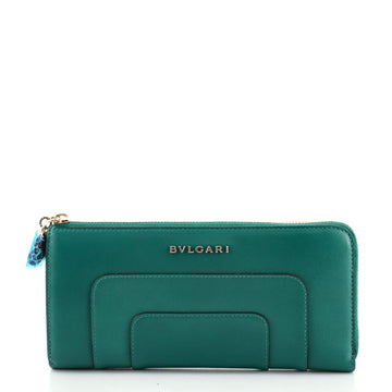 Bvlgari Serpenti Forever Zip Around Wallet Leather Long