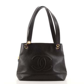 Chanel Vintage Timeless Chain Shoulder Bag Caviar Medium