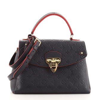 Louis Vuitton Georges Handbag Monogram Empreinte Leather MM