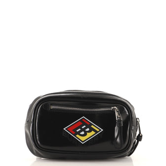 Burberry Logo Bum Bag Printed Leather