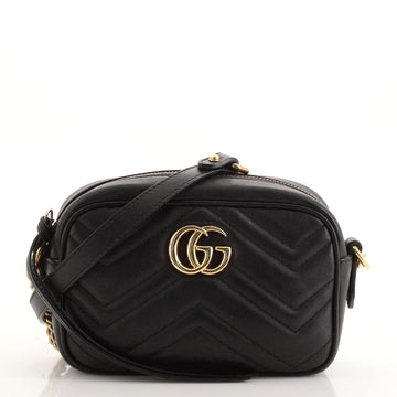 Gucci GG Marmont Shoulder Bag Matelasse Leather Mini