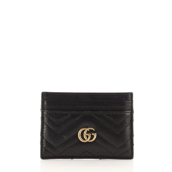 Gucci GG Marmont Card Holder Matelasse Leather