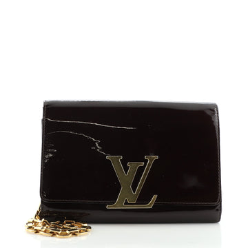 Louis Vuitton Chain Louise Clutch Patent GM