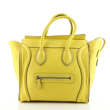 Celine Luggage Bag Grainy Leather Mini