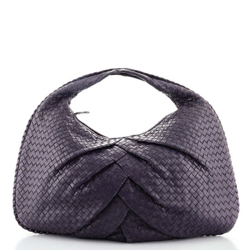 Bottega Veneta Veneta Hobo Pleated Intrecciato Nappa Large