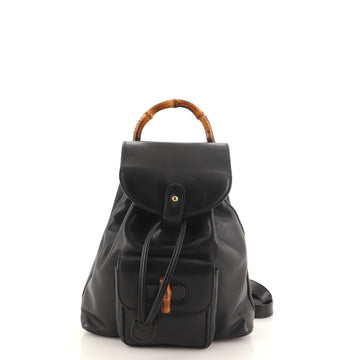 Gucci Vintage Bamboo Backpack Leather Mini