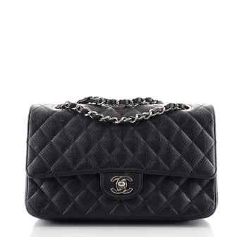 Chanel Classic Double Flap Bag Quilted Caviar Medium