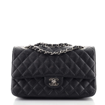 Chanel Classic Double Flap Bag Quilted Caviar Medium