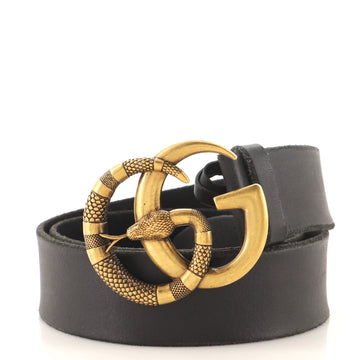 Gucci Snake Marmont Belt Leather Wide