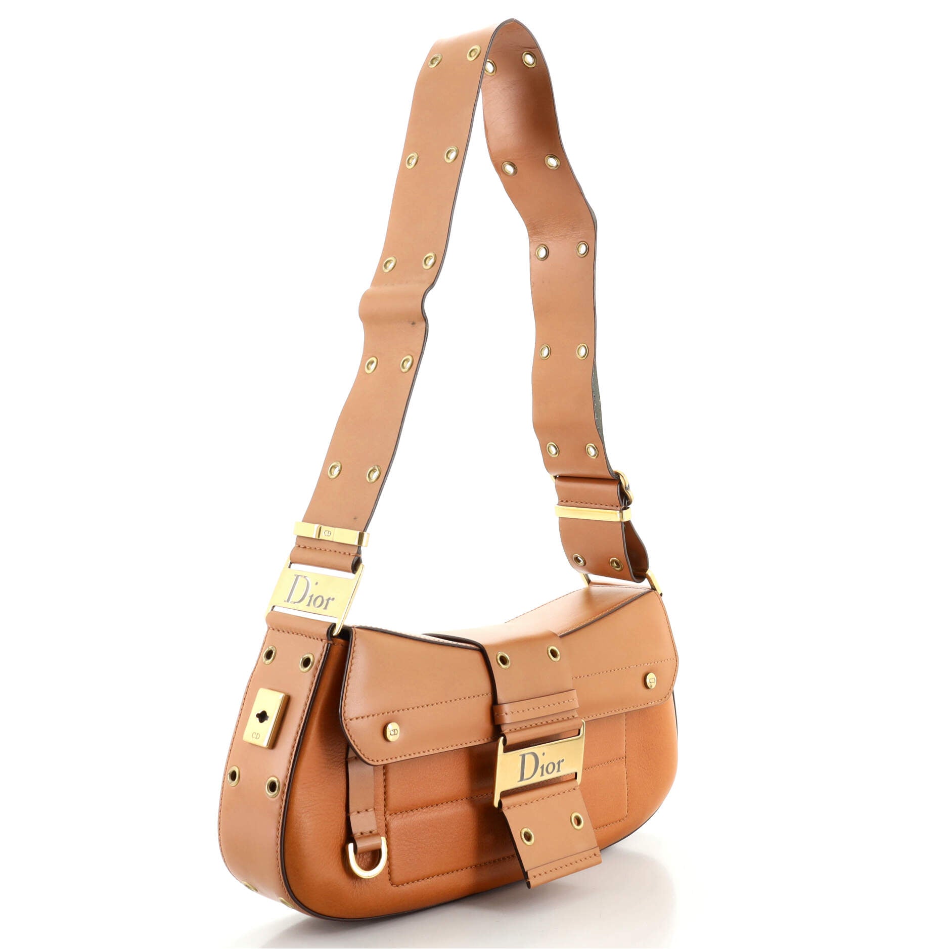 Christian Dior Vintage Street Chic Columbus Bag Leather Medium
