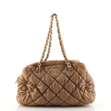 Chanel Bubble Bowler Bag Quilted Lambskin Medium