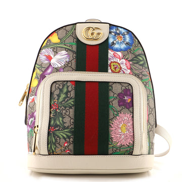 Gucci Ophidia Backpack Flora GG Coated Canvas Small
