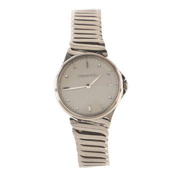 Tiffany & Co. Metro 2-Hand Quartz Watch Stainless Steel with Diamond Markers 28