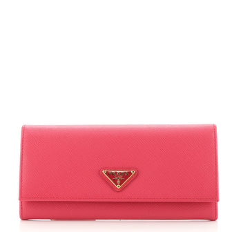 Prada Flap Wallet Saffiano Leather Long