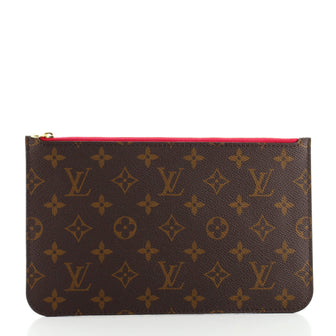 Louis Vuitton Neverfull Pochette Monogram Canvas Large