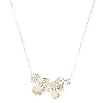 Tiffany & Co. Paper Flowers Cluster Pendant Necklace Platinum with Diamonds Mini