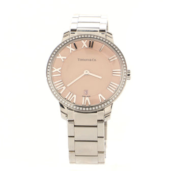 Tiffany & Co. Atlas 2-Hand Quartz Watch Stainless Steel with Diamond  Bezel 31