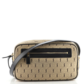 Saint Laurent Camera Bag Monogram All Over Canvas Small