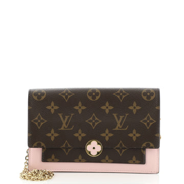 Louis Vuitton Flore Chain Wallet Monogram Canvas