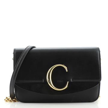 Chloe C Chain Clutch Leather