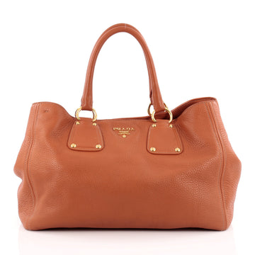 Prada Convertible Open Tote Vitello Daino Large