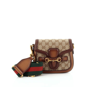 Gucci Lady Web Shoulder Bag GG Canvas Small
