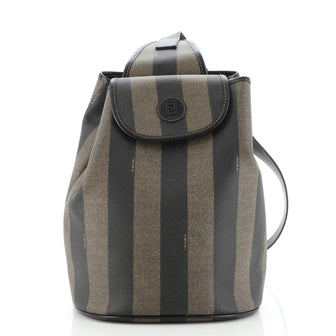 Fendi Pequin Sling Backpack Coated Canvas Medium