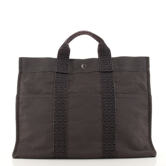 Hermes Fourre Tout Tote Toile MM