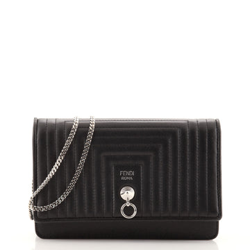 Fendi DotCom Wallet on Chain Quilted Leather