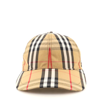 Burberry Baseball Cap Vintage Check Canvas