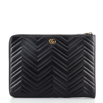 Gucci GG Marmont Portfolio Clutch Matelasse Leather