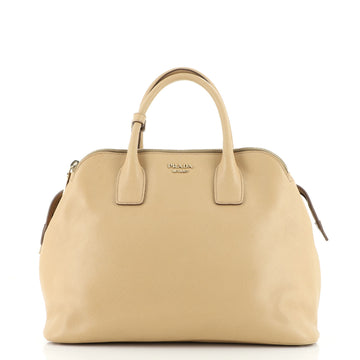 Prada Cuir Triple Zip Dome Tote Saffiano Leather