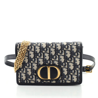 Christian Dior 30 Montaigne 2-in-1 Pouch Oblique Canvas