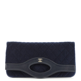 Chanel 31 Pouch Quilted Velvet Medium