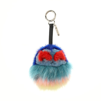 Fendi Monster Bag Charm Fur and Leather