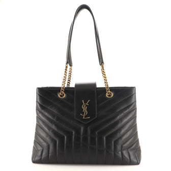 Saint Laurent LouLou Tote Matelasse Chevron Leather Large