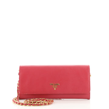 Prada Wallet on Chain Saffiano Leather