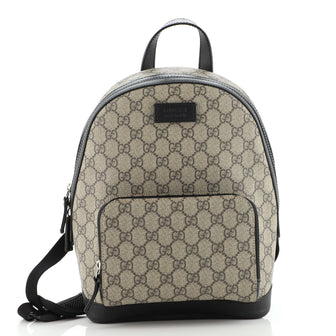 Gucci Zip Pocket Backpack GG Coated Canvas Small