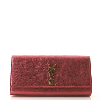 Saint Laurent Classic Monogram Clutch Leather Long