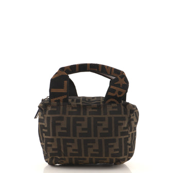 Fendi Vintage 1925 Cosmetic Tote Zucca Canvas Mini