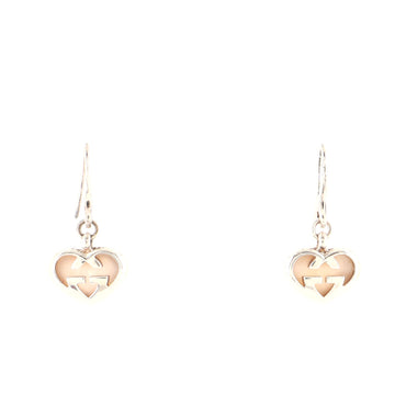 Gucci Love Britt Dangle Earrings Sterling Silver with Rose Quartz