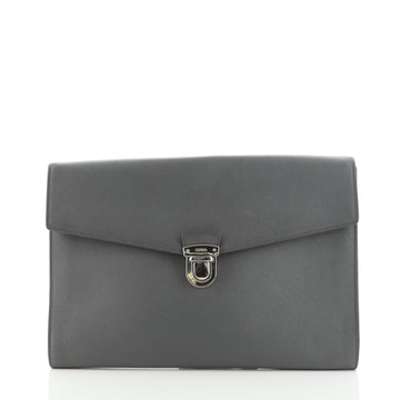 Prada Push Lock Portfolio Saffiano Leather Large