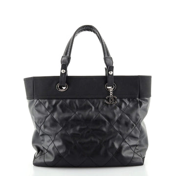 Chanel Biarritz Tote Quilted Coated Canvas Large