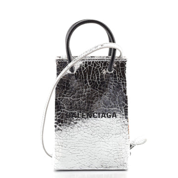 Balenciaga Shopping Phone Holder Leather